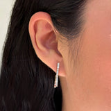 14k Diamond Clip Earrings - Pair