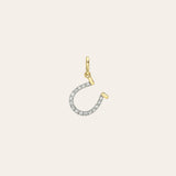 14k Diamond Horseshoe Pendant Zoe Lev Jewelry