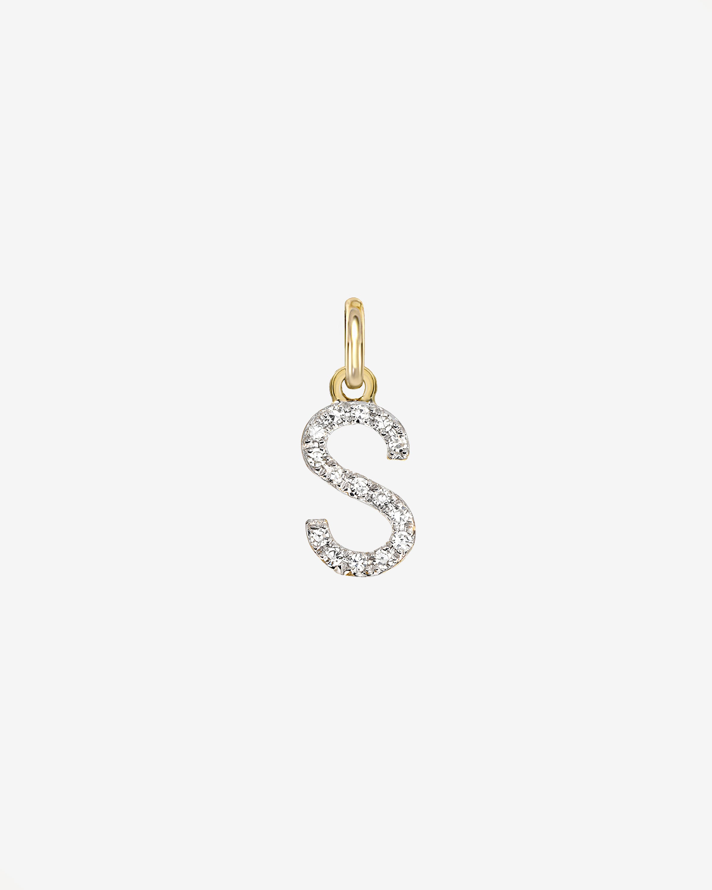 14k Diamond Initial Pendant Personalized Zoe Lev Jewelry