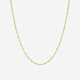 14k Gold Baby Figaro Chain Necklace Chains Zoe Lev Jewelry