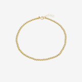 14k Gold Bead Anklet Zoe Lev Jewelry