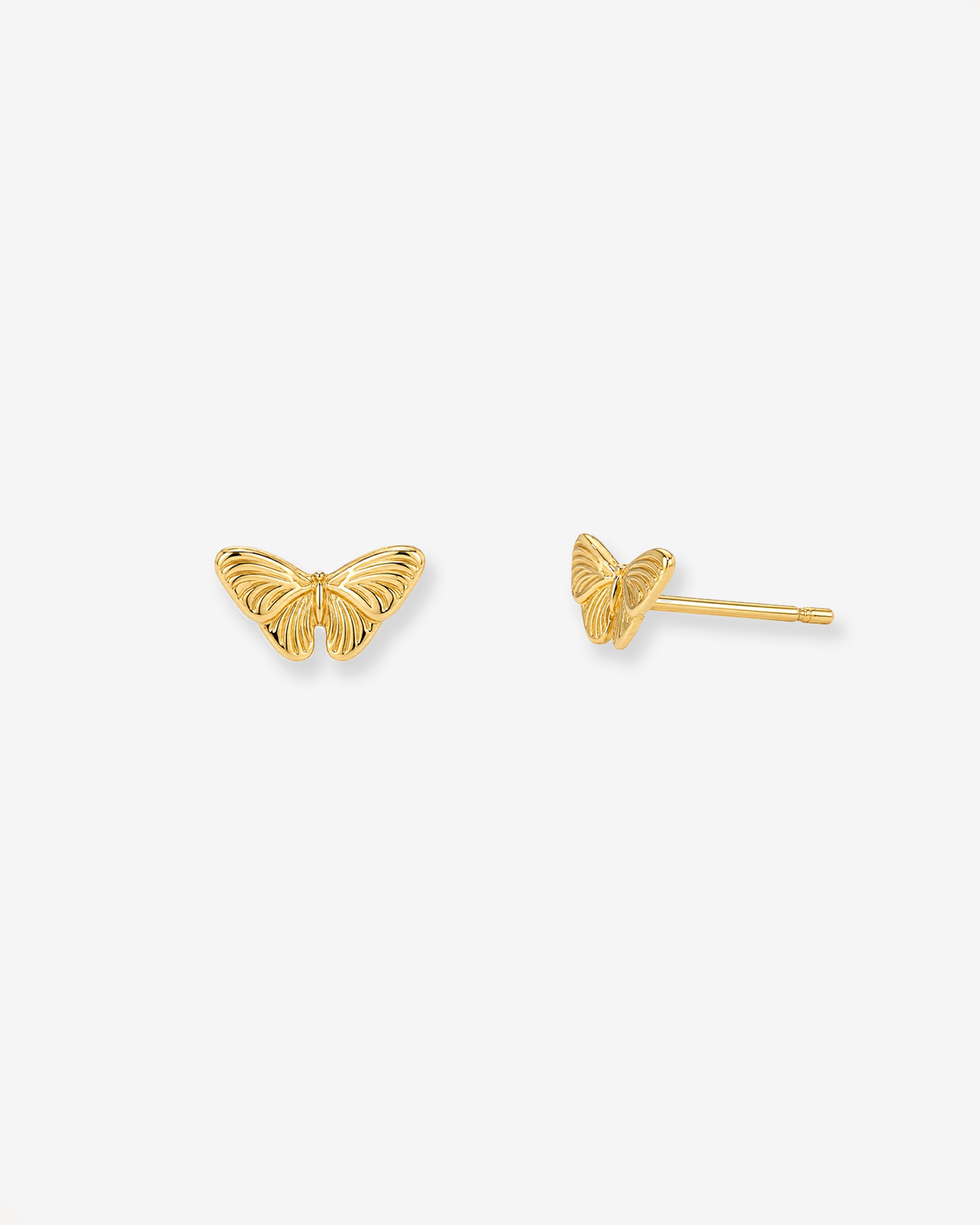 14k Gold Butterfly Studs Studs Zoe Lev Jewelry