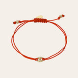 14k Gold Button Fortune Anklet Fortune Zoe Lev Jewelry