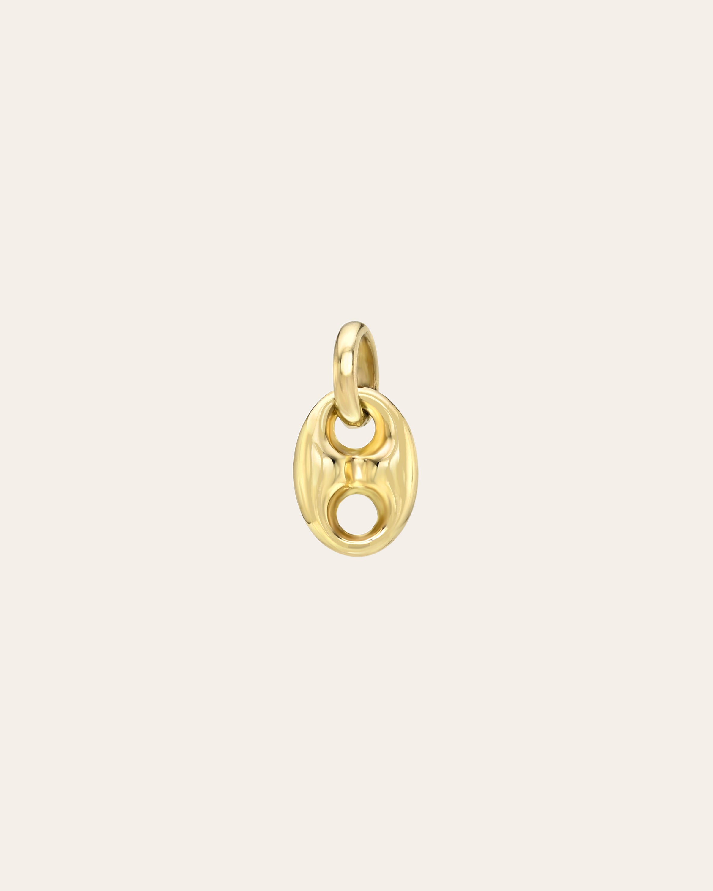 14k Gold Button Pendant Zoe Lev Jewelry