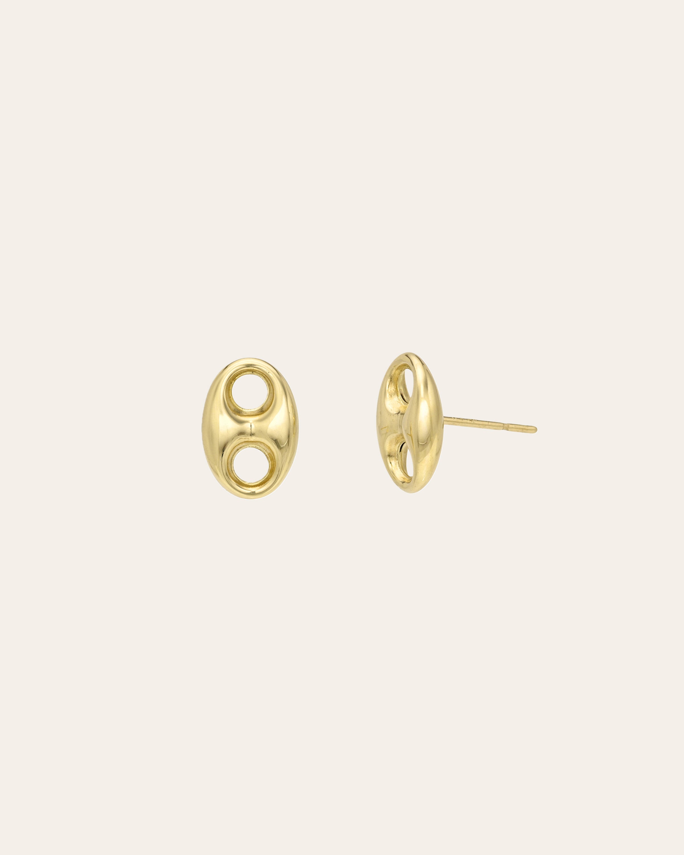 14k Gold Button Studs Studs Zoe Lev Jewelry