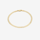 14k Gold Cuban Link Anklet Chains Zoe Lev Jewelry