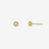 14k Gold Daisy Flower Studs Studs Zoe Lev Jewelry