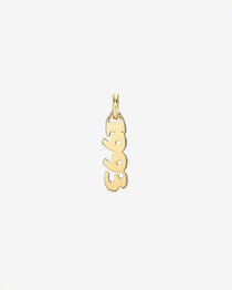 14k Gold Date Pendant Personalized Zoe Lev Jewelry