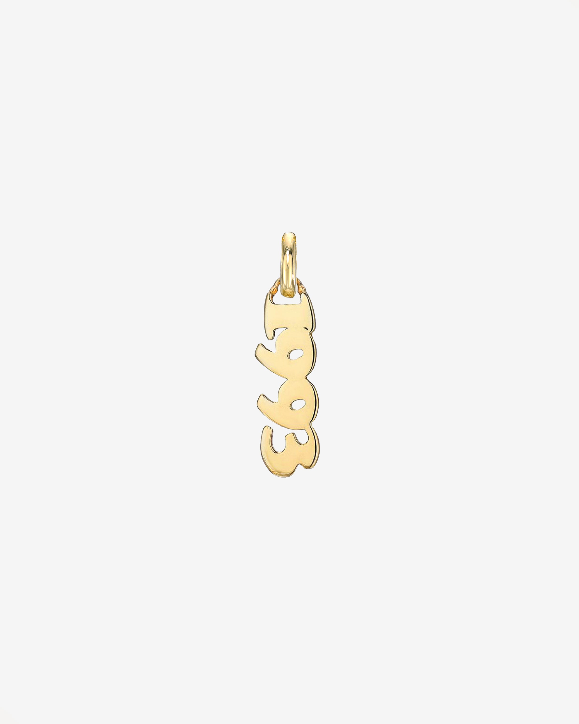 14k Gold Date Pendant Personalized Zoe Lev Jewelry