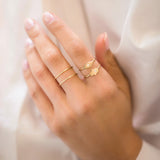 14k Gold Diamond Hamsa Ring Zoe Lev Jewelry