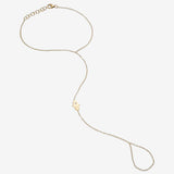 14K Gold Diamond Hamsa Hand Chain Zoe Lev Jewelry