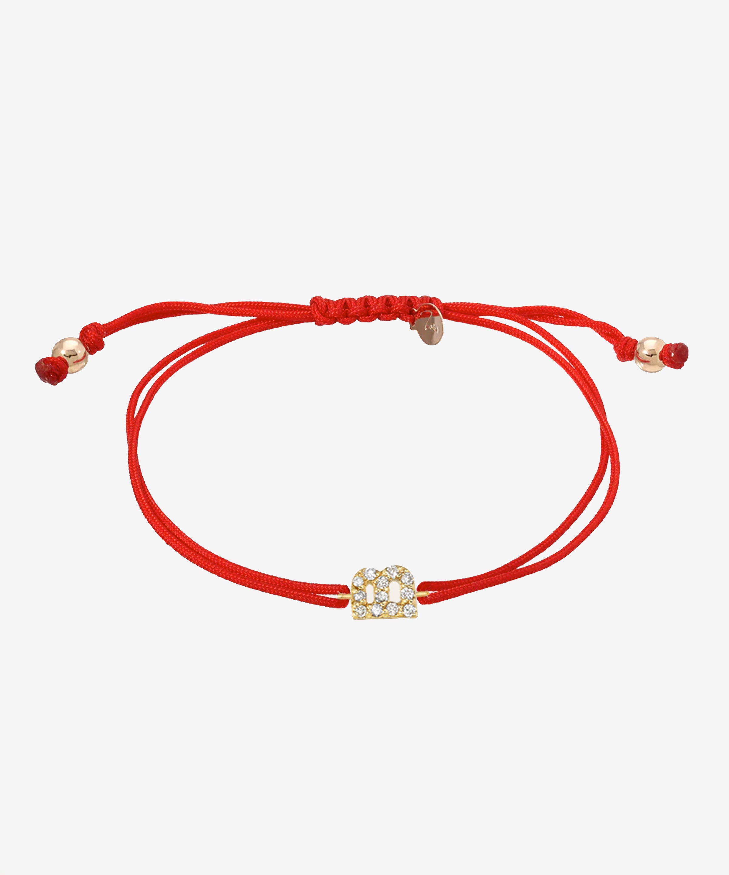 14k Gold Diamond Initial Fortune Bracelet Personalized Zoe Lev Jewelry