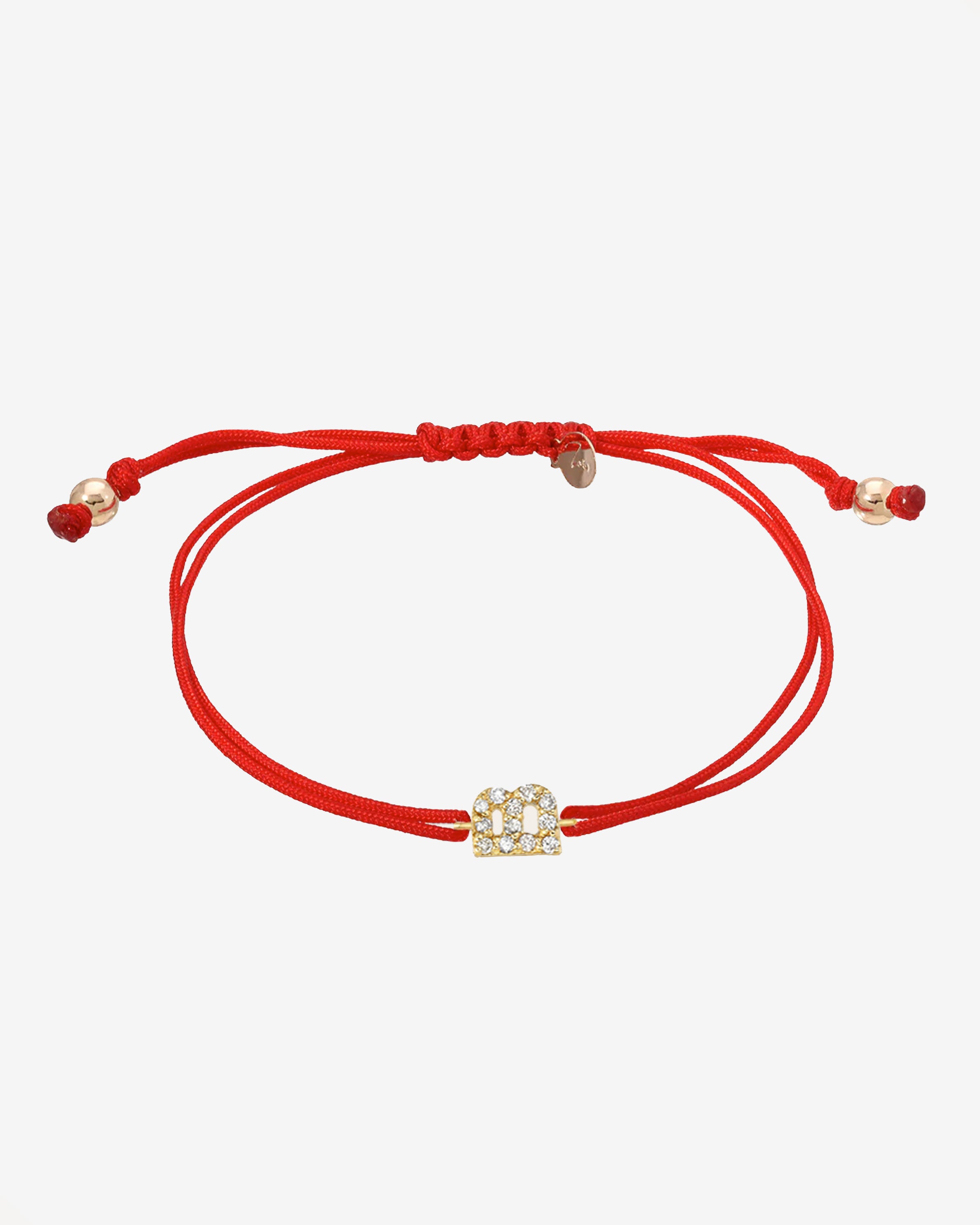 14k Gold Diamond Initial Fortune Bracelet Personalized Zoe Lev Jewelry