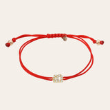 14k Gold Diamond Initial Fortune Bracelet Personalized Zoe Lev Jewelry