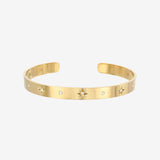 14k Gold Diamond Sunburst Cuff Zoe Lev Jewelry
