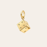 14k Gold Dice Pendant Zoe Lev Jewelry