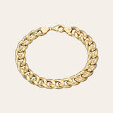14k Gold Extra Large Miami Cuban Link Bracelet - 7" SAMPLE SALE Zoe Lev Jewelry