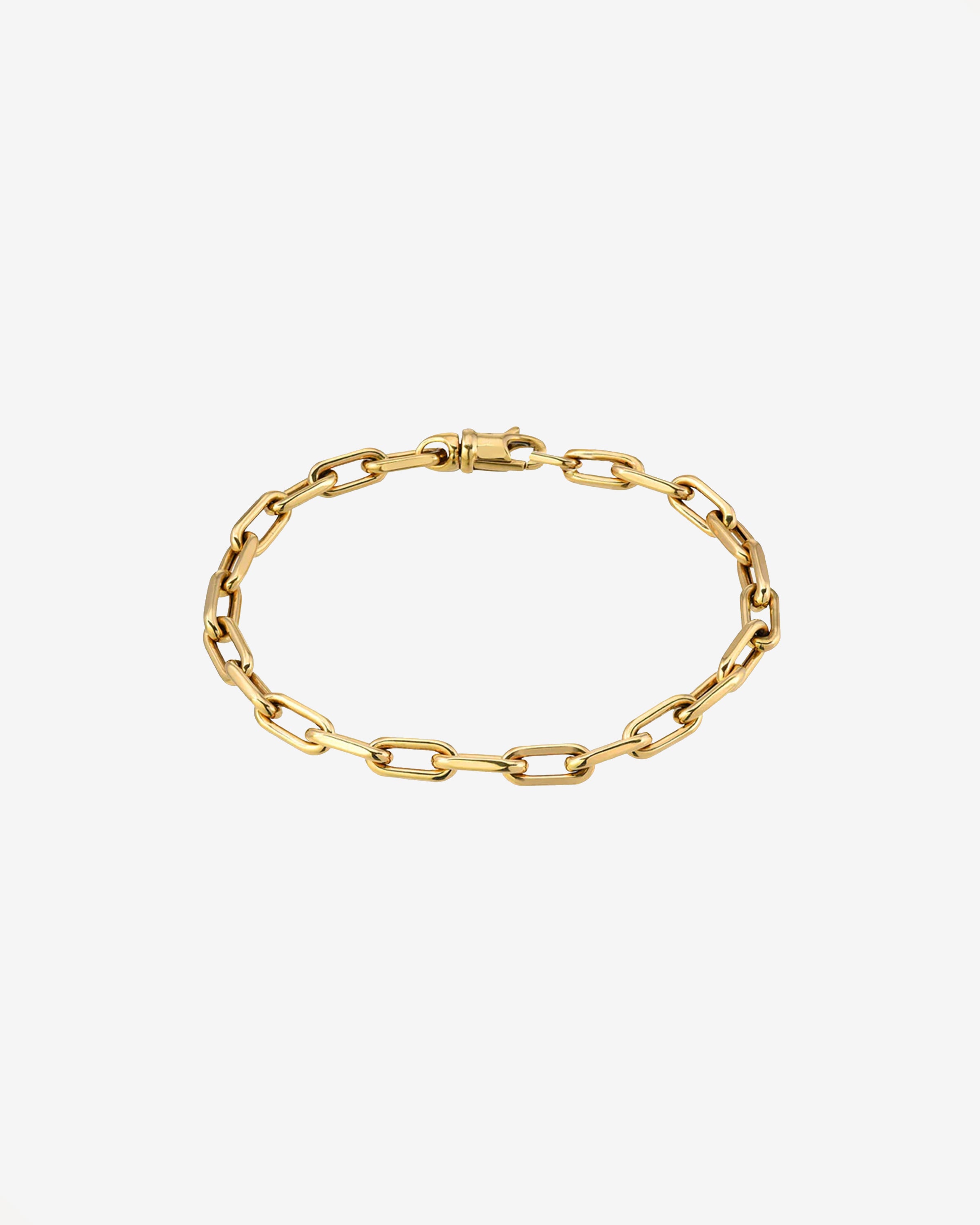 14k Gold Extra Large Open Link Chain Anklet Chains Zoe Lev Jewelry