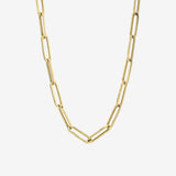 14k Gold Extra Large Paper Clip Chain Necklace Chains Zoe Lev Jewelry