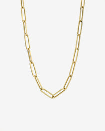 14k Gold Extra Large Paper Clip Chain Necklace Chains Zoe Lev Jewelry