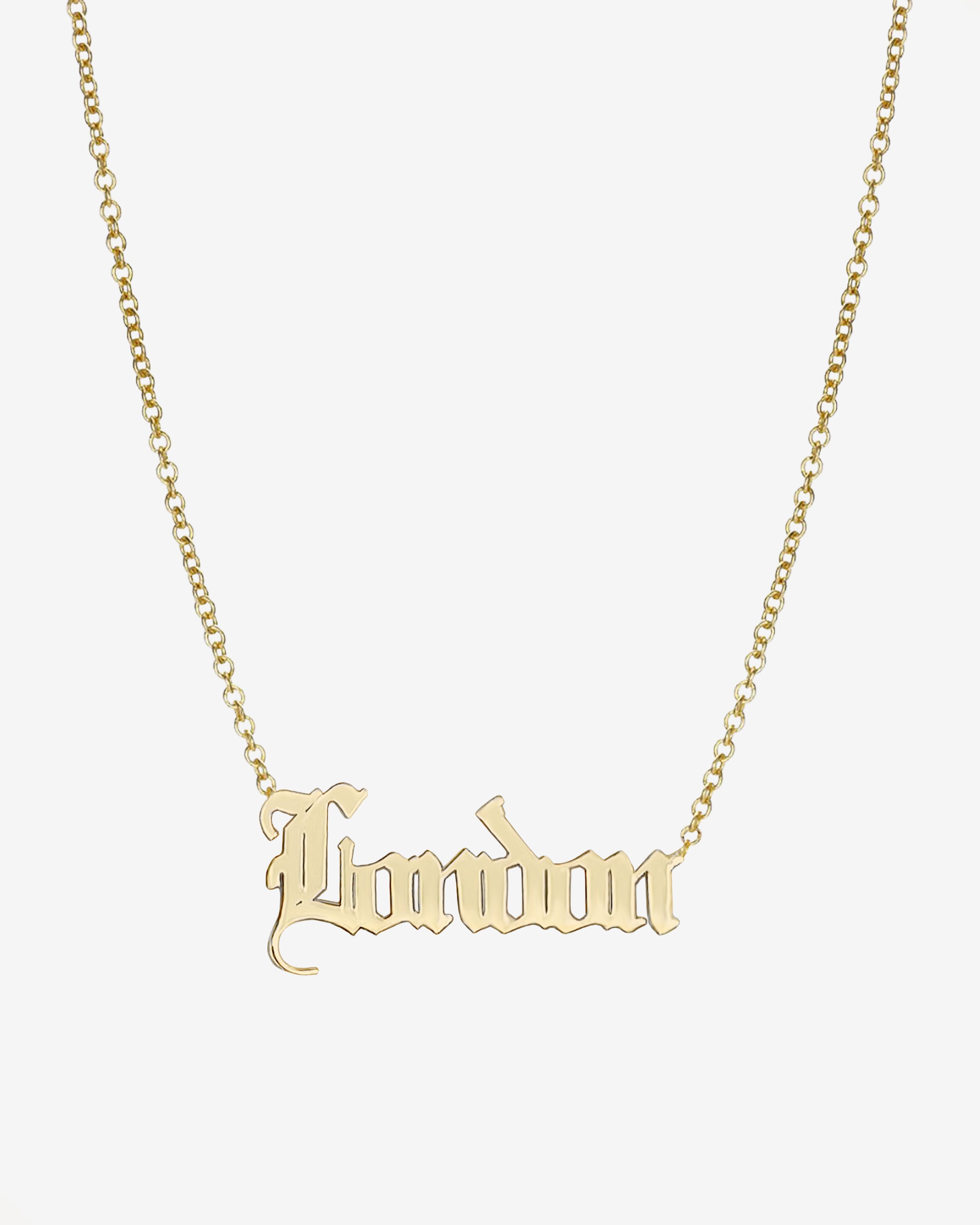 14k Gold Gothic Name Necklace Personalized Zoe Lev Jewelry