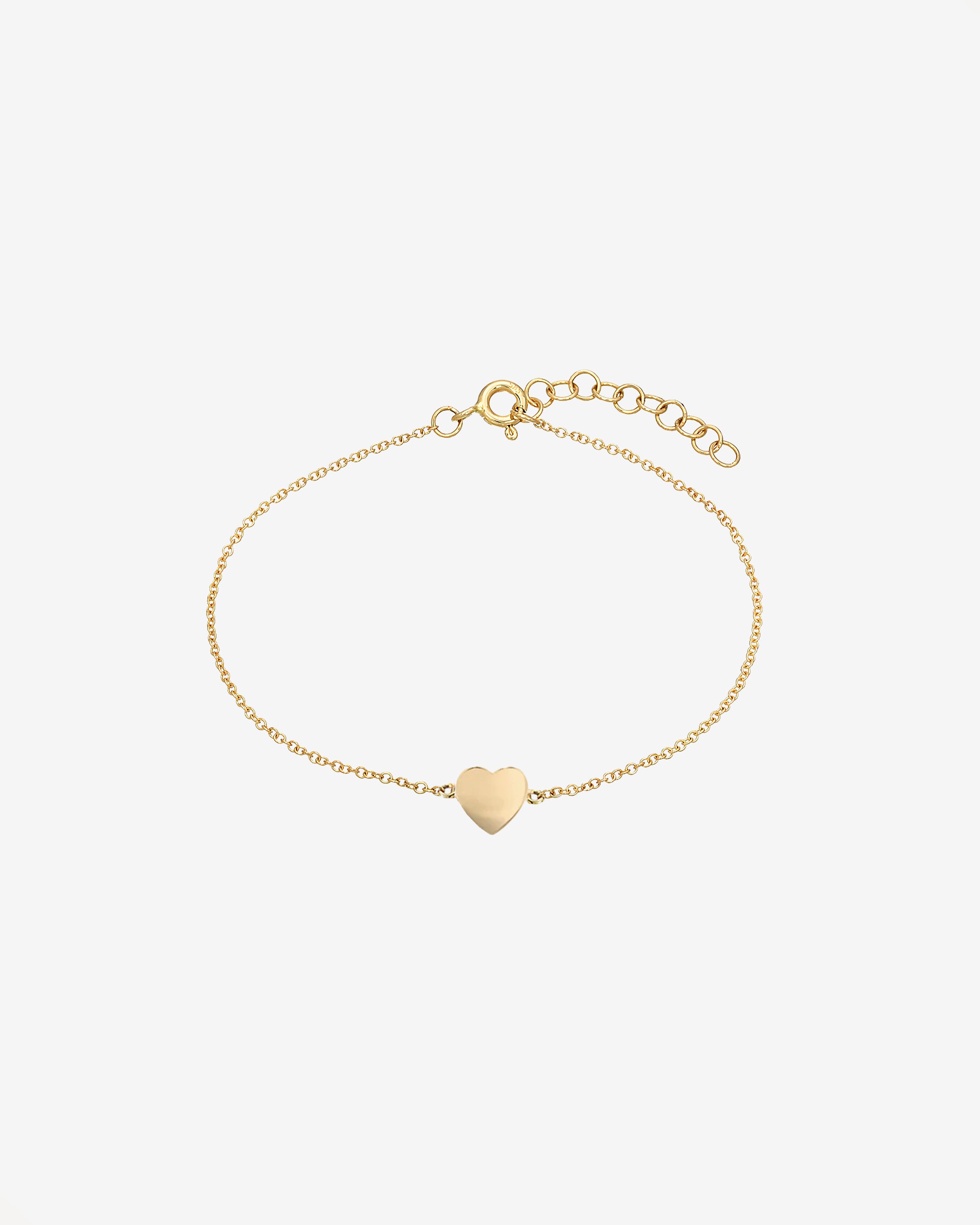 14k Gold Heart Anklet Zoe Lev Jewelry