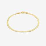 14k Gold Herringbone Bracelet Zoe Lev Jewelry
