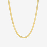 14k Gold Herringbone Necklace Chains Zoe Lev Jewelry