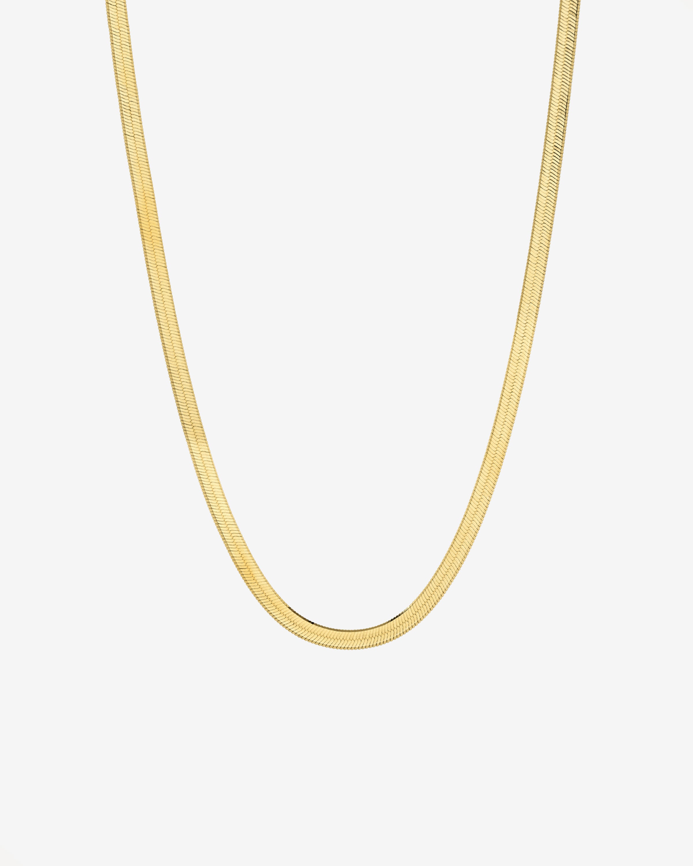 14k Gold Herringbone Necklace Chains Zoe Lev Jewelry