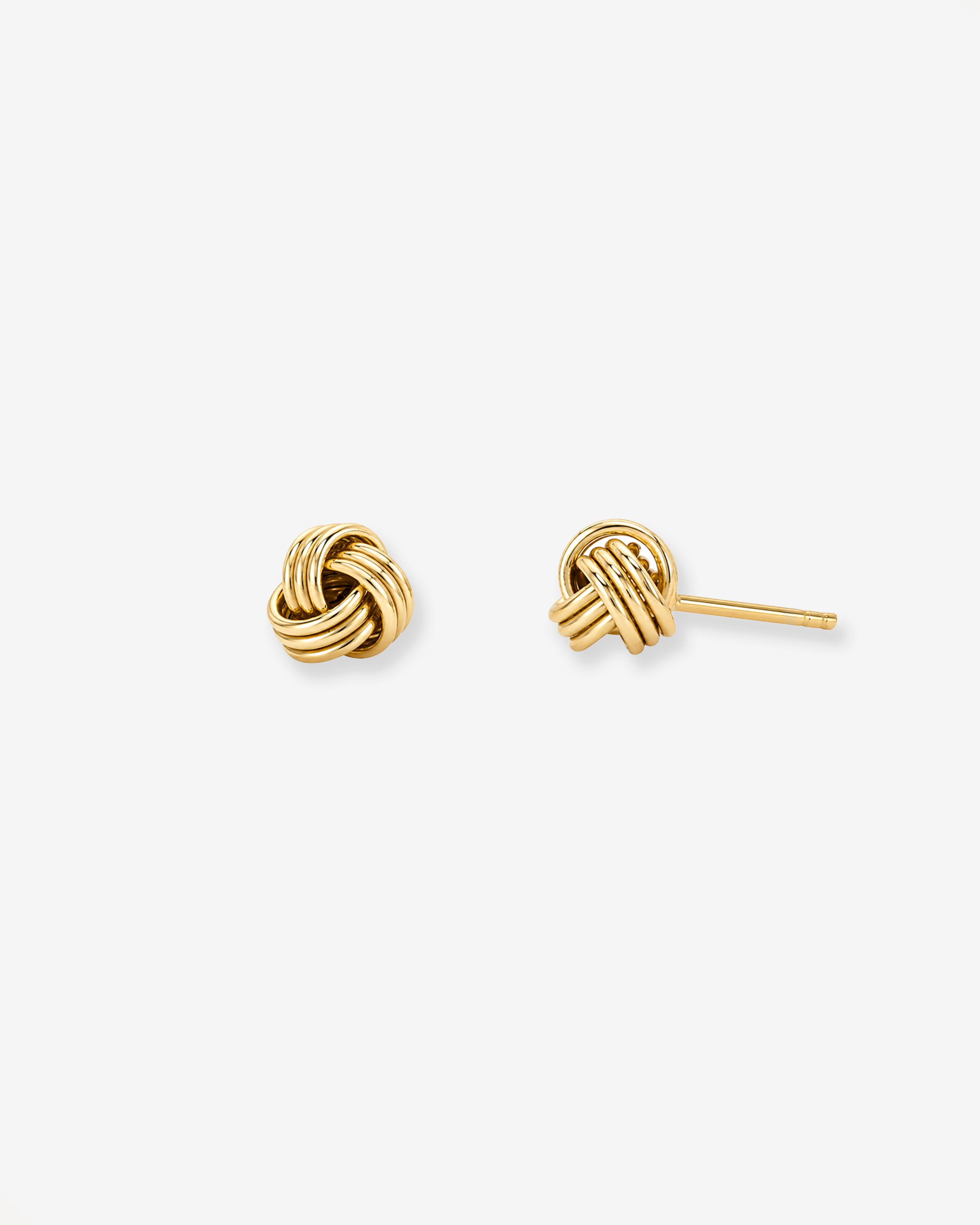 14k Gold Knot Studs Studs Zoe Lev Jewelry