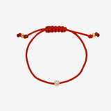 14k Gold Lab Diamond Bezel Fortune Anklet Fortune Zoe Lev Jewelry