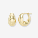 14k Gold Large Bubble Hoops Hoops & Huggies Zoe Lev Jewelry