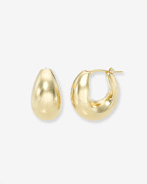 14k Gold Large Bubble Hoops Hoops & Huggies Zoe Lev Jewelry