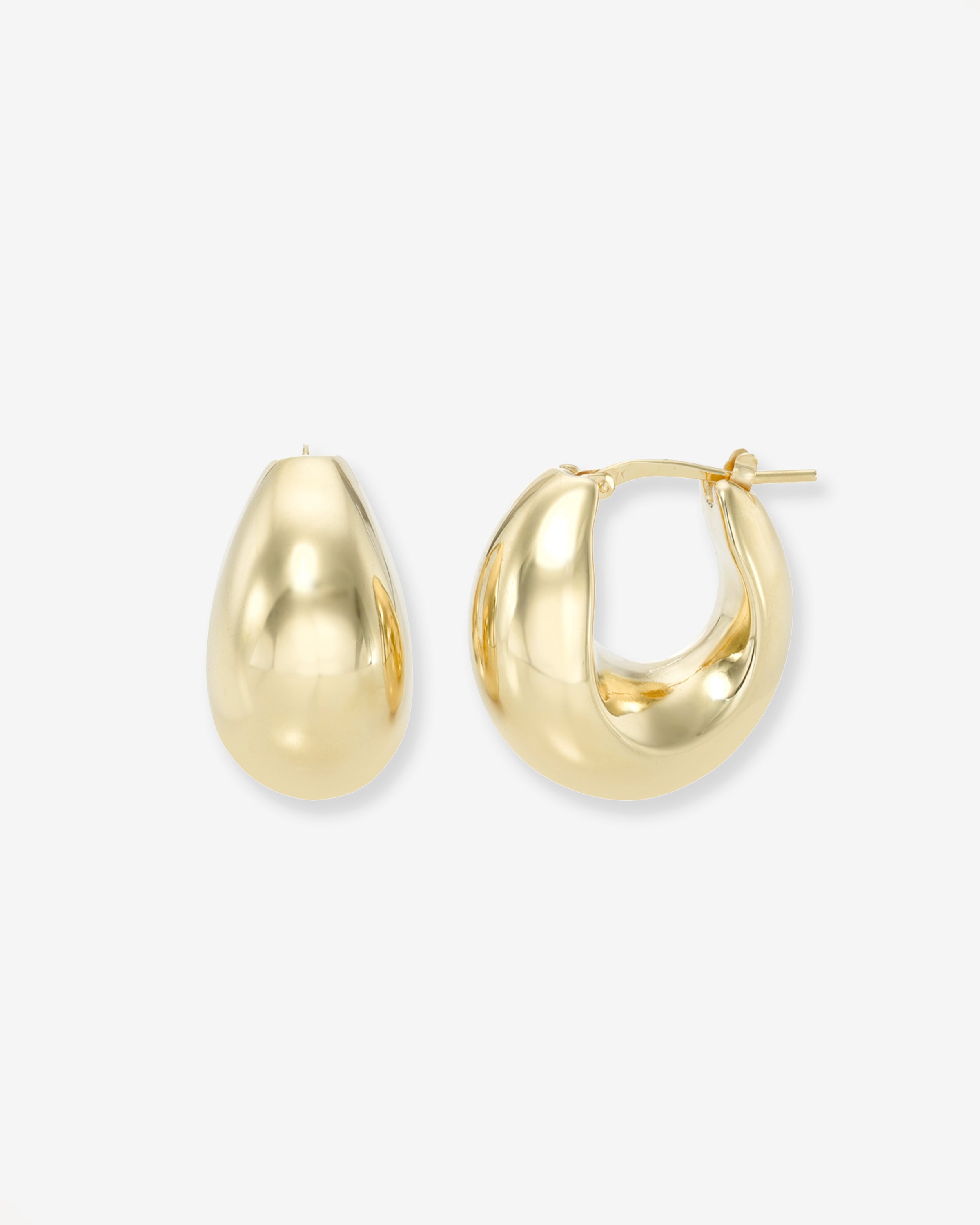 14k Gold Large Bubble Hoops Hoops & Huggies Zoe Lev Jewelry