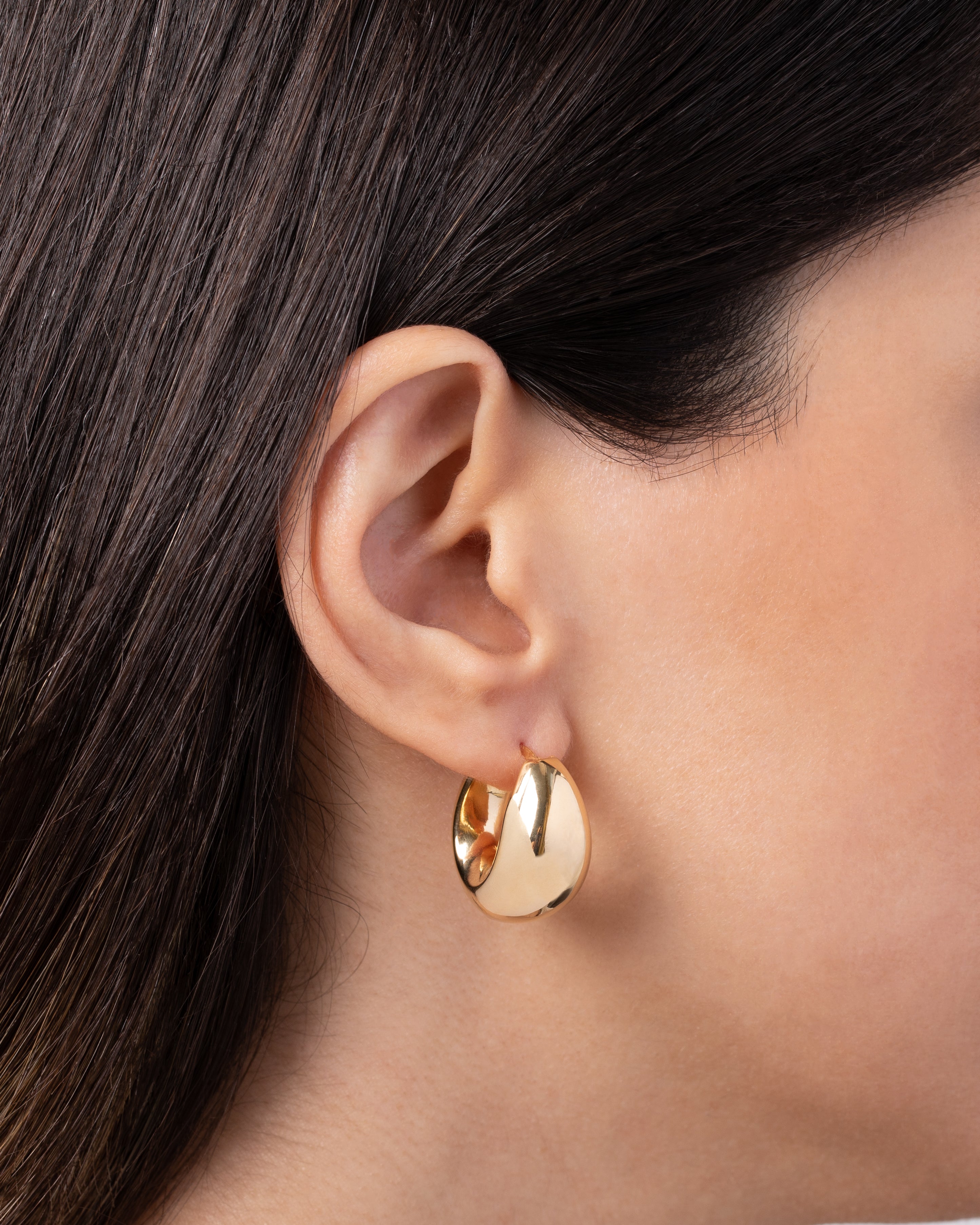 Gold Large Bubble Hoops SAMPLE SALE Zoe Lev Jewelry