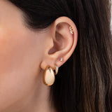 Gold Large Bubble Hoops SAMPLE SALE Zoe Lev Jewelry