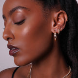 14K Gold Braided Huggie Earrings Hoops & Huggies Zoe Lev Jewelry