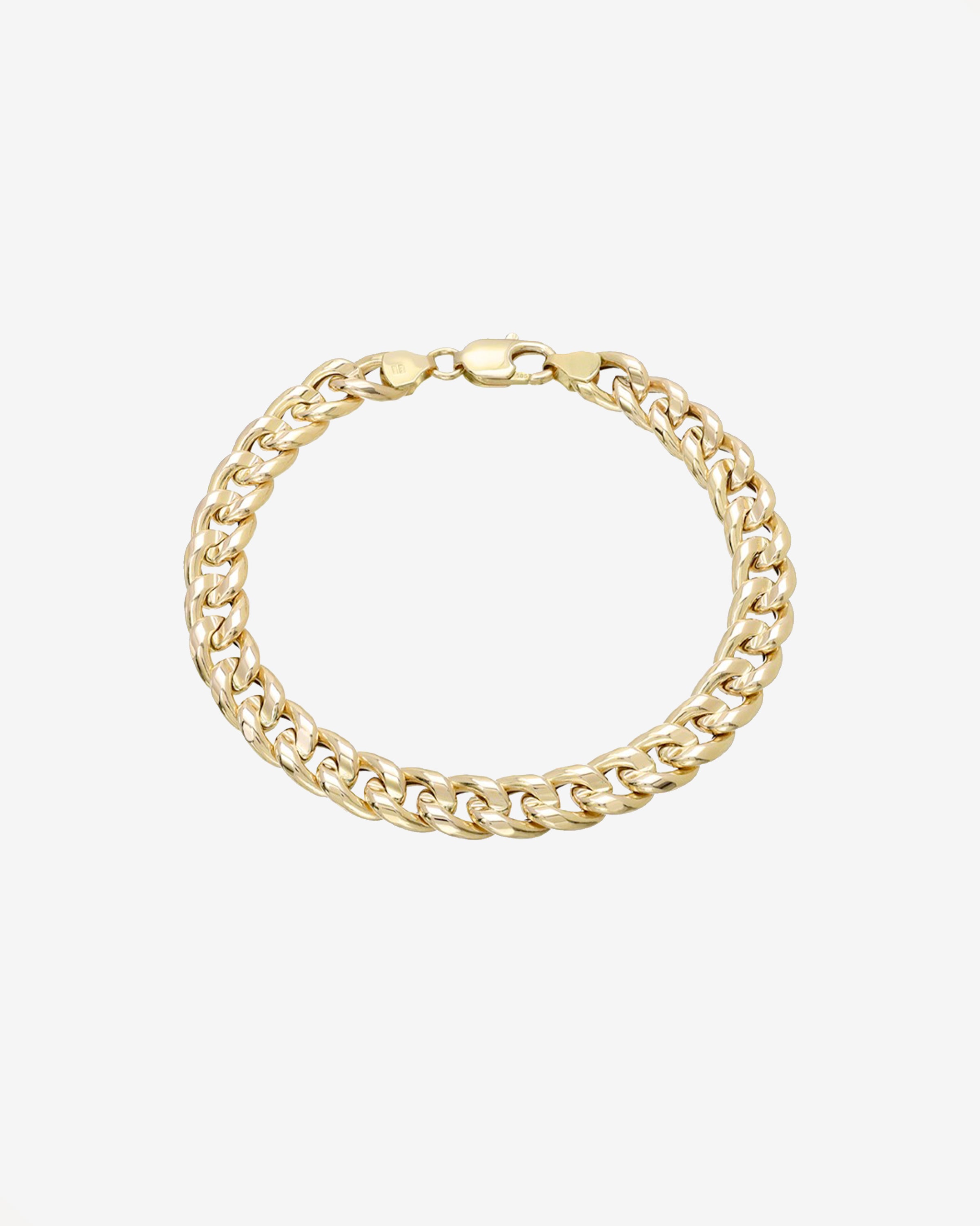 14k Gold Large Miami Cuban Link Anklet Chains Zoe Lev Jewelry