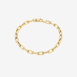 14k Gold Large Open Link Chain Anklet Chains Zoe Lev Jewelry