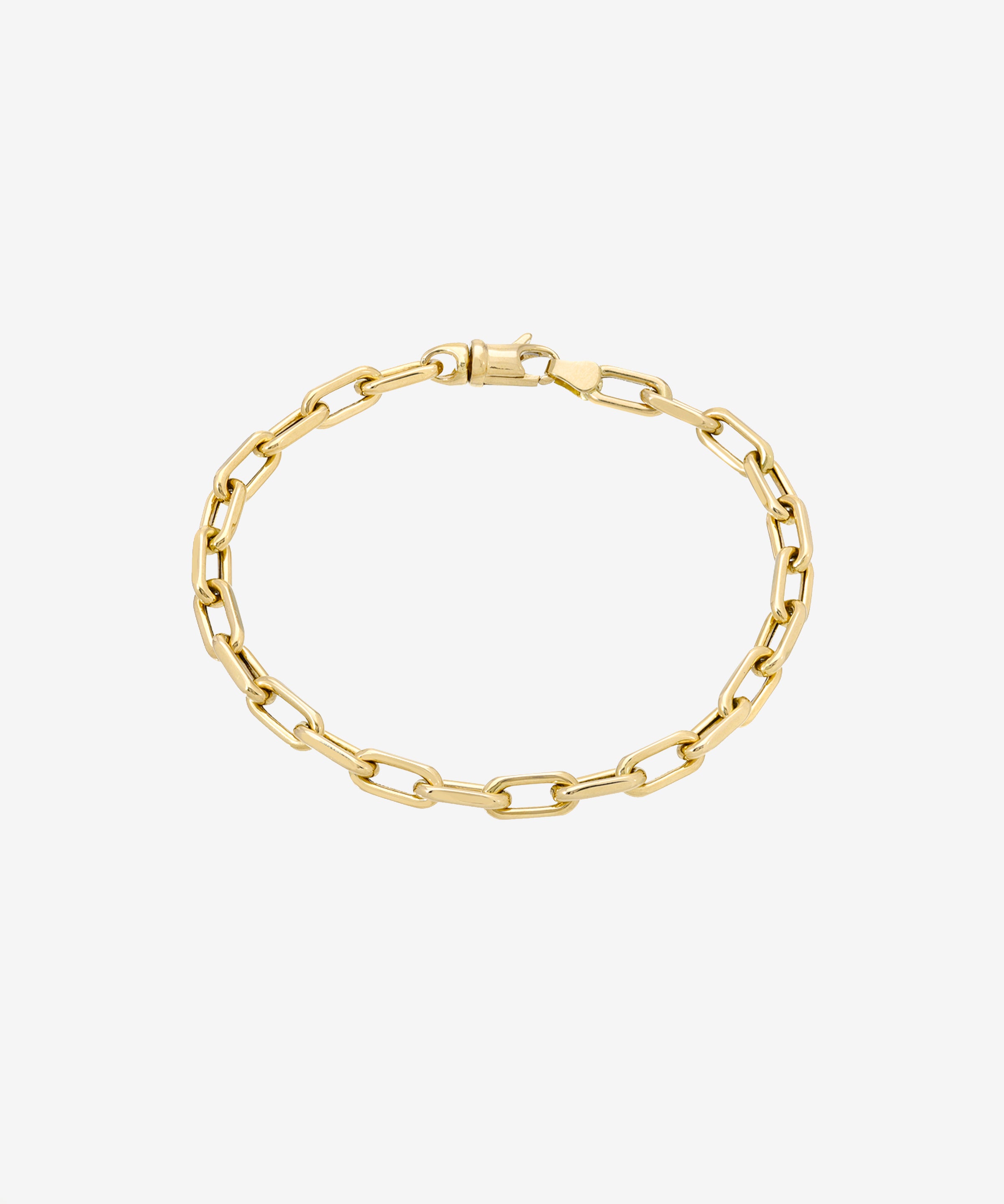 14k Gold Large Open Link Chain Anklet Chains Zoe Lev Jewelry