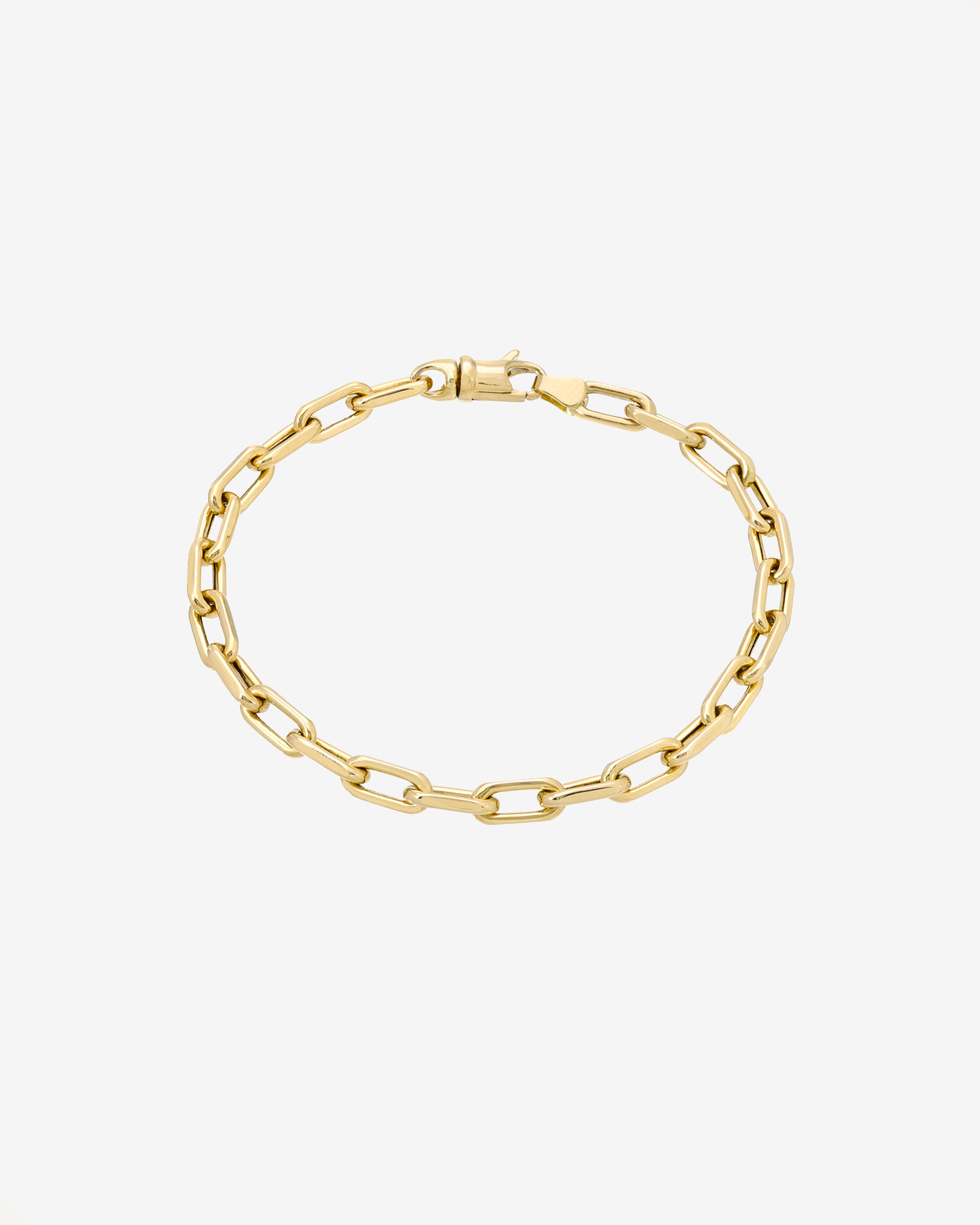 14k Gold Large Open Link Chain Anklet Chains Zoe Lev Jewelry