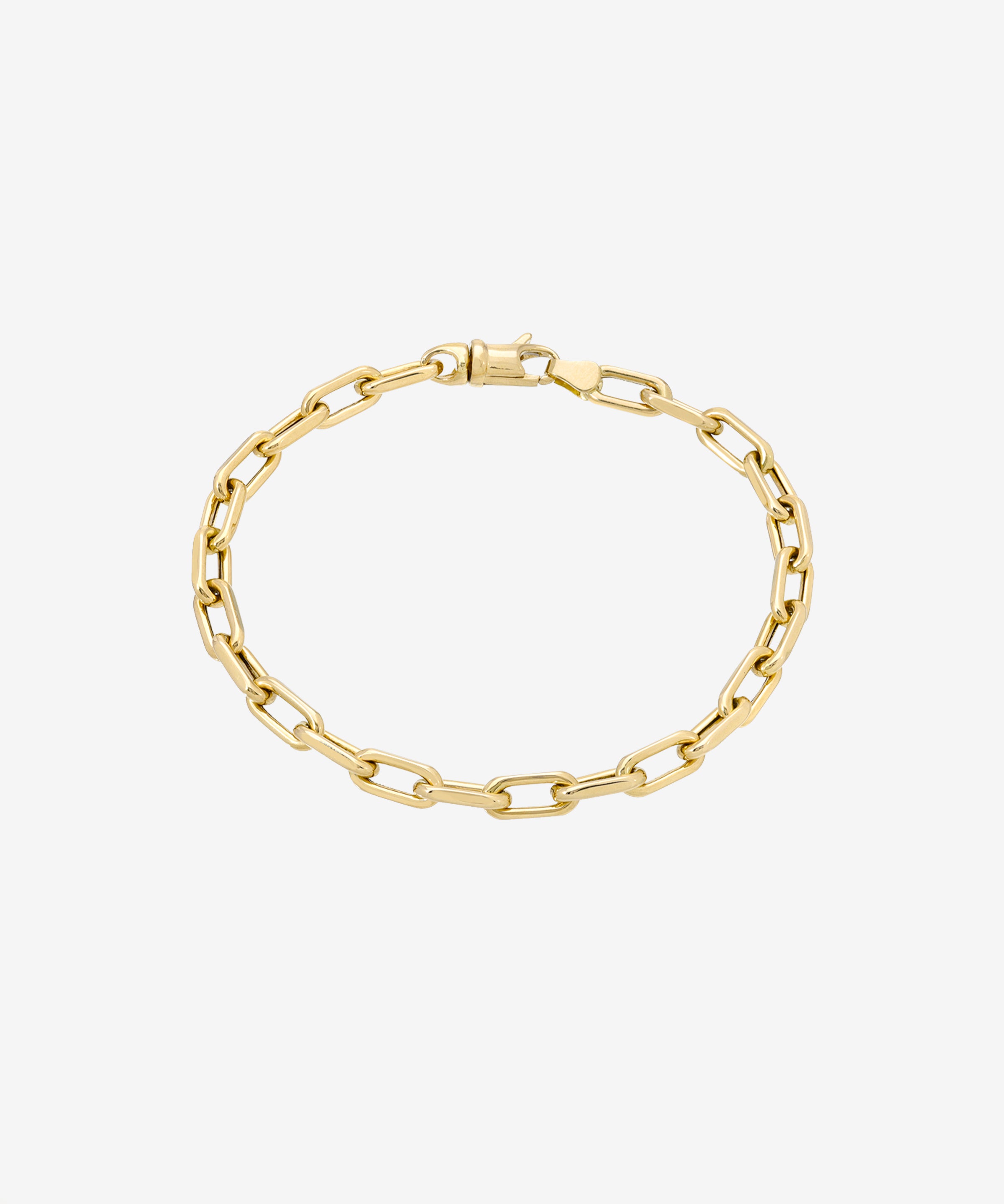 14k Gold Large Open Link Chain Bracelet Chains Zoe Lev Jewelry
