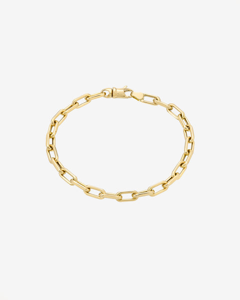 14kGoldLargeOpenLinkChainBrace
