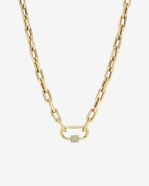 アクセサリー vainon destroyed carabindr necklace 14k Gold Large