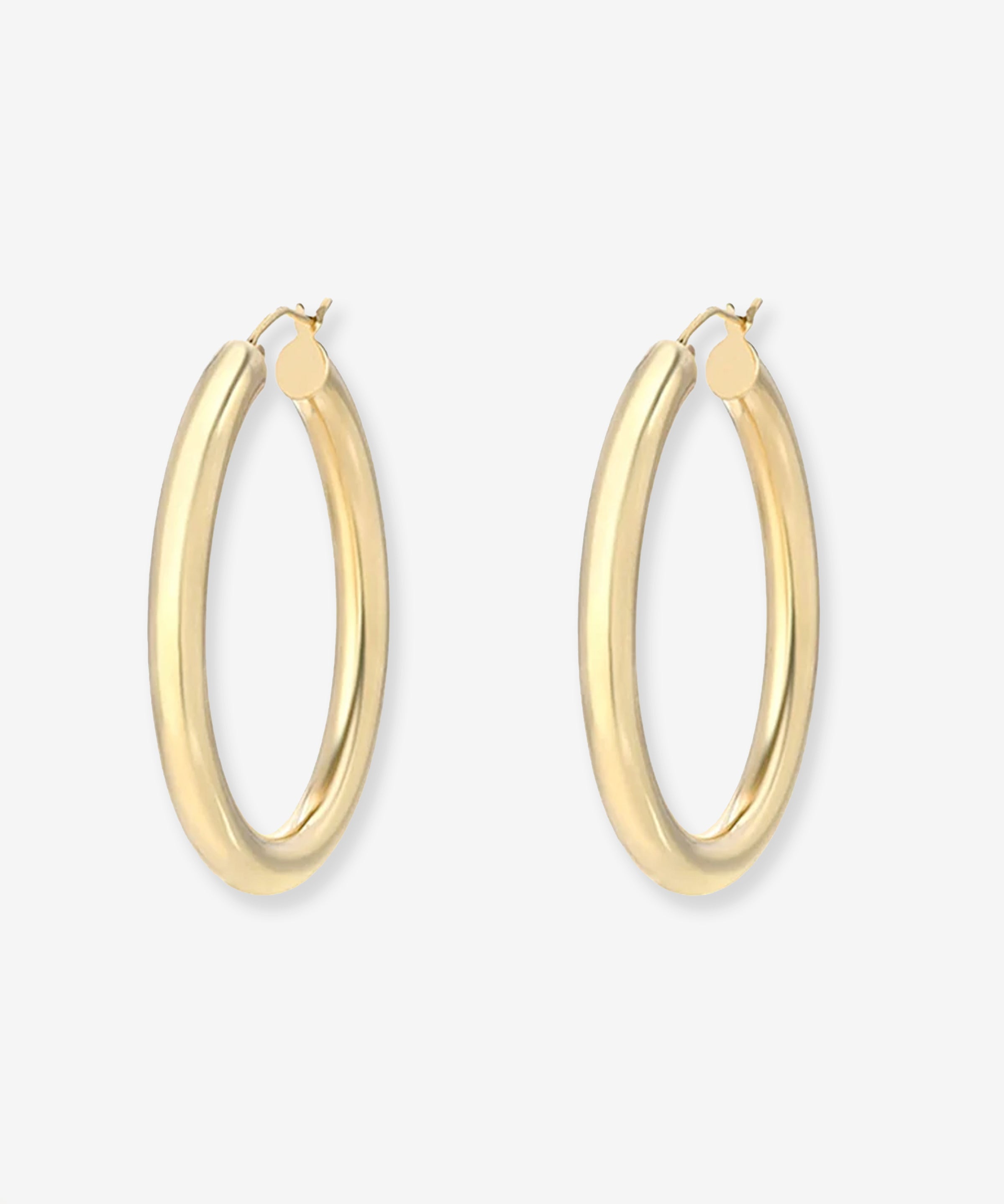 14k Gold Large Thick Hoop Earrings Hoops & Huggies Zoe Lev Jewelry