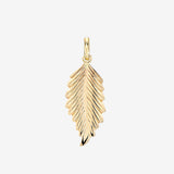 14k Gold Leaf Pendant