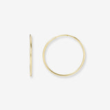14k Gold Medium Thread Hoop Earrings Hoops & Huggies Zoe Lev Jewelry