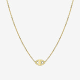 Kids 14k Gold Mini Evil Eye Necklace