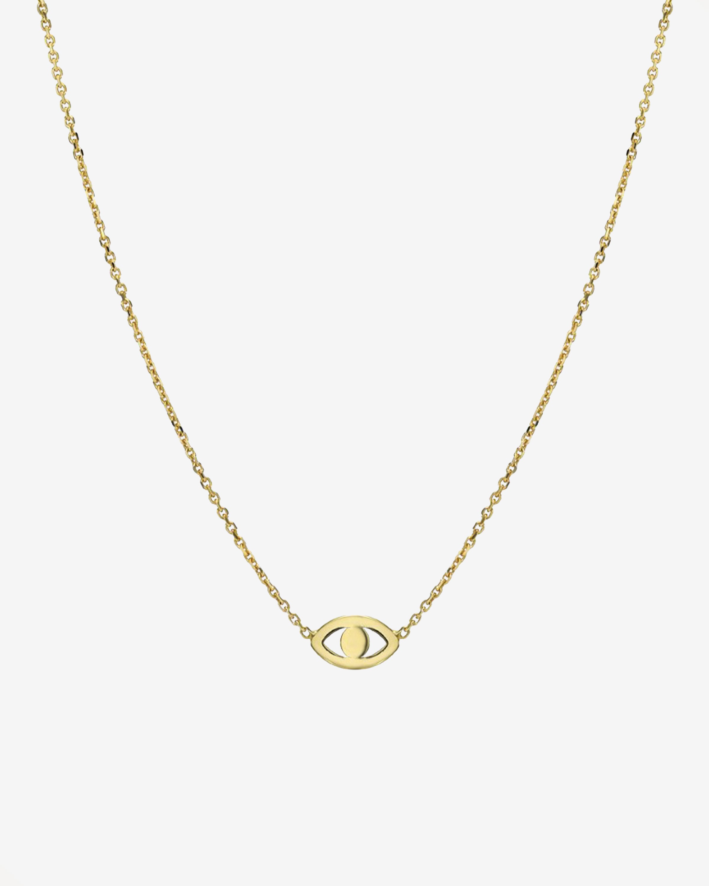 Kids 14k Gold Mini Evil Eye Necklace Kids Zoe Lev Jewelry