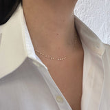 14k Gold Mini Mirror Chain Link Necklace Chains Zoe Lev Jewelry